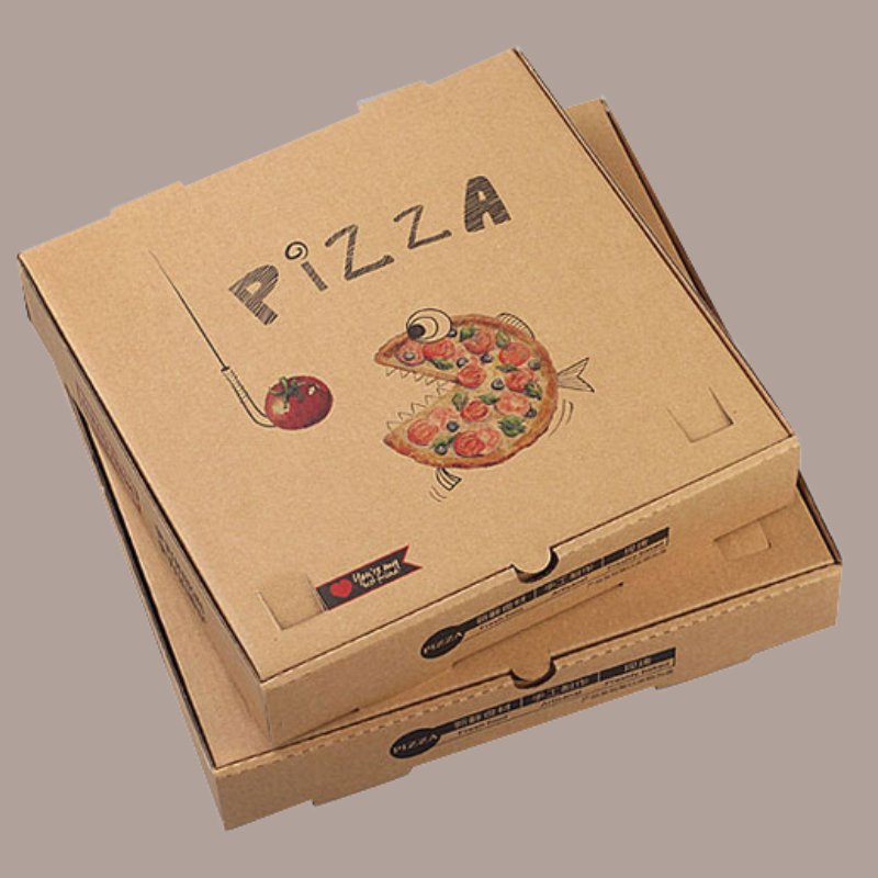 Brown Pizza Boxes