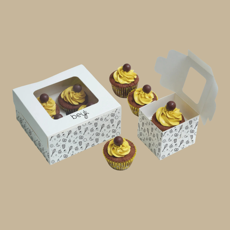 Custom Branded Cup Cake Boxes