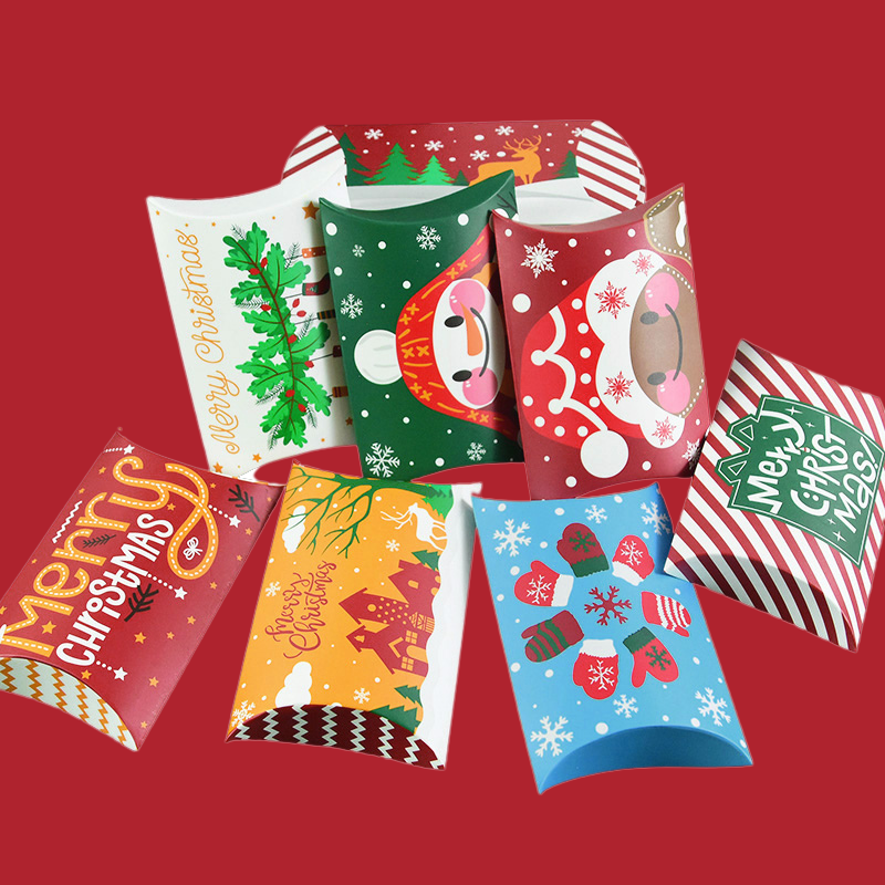 Custom Christmas Pillow Boxes