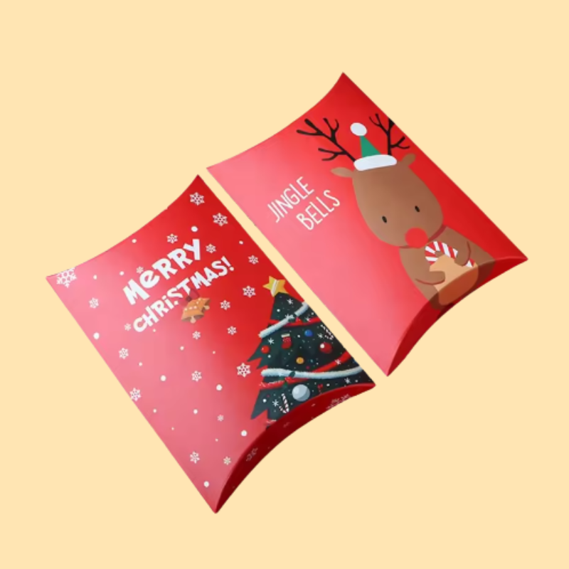 Custom Christmas Pillow Boxes