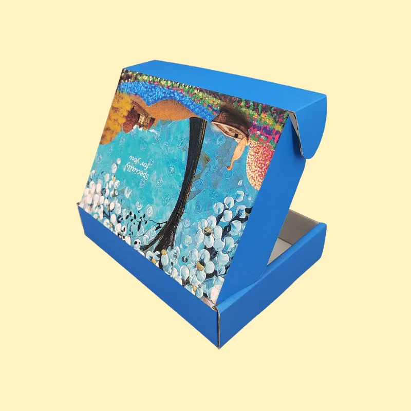 Blue Mailer Boxes