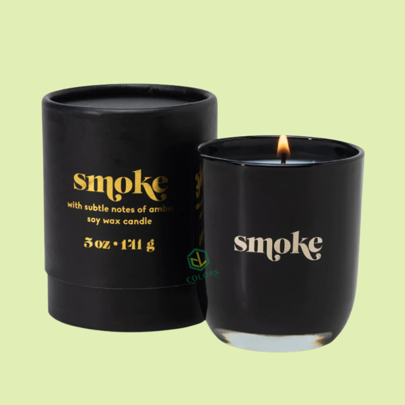 Black Paper Candle Tube