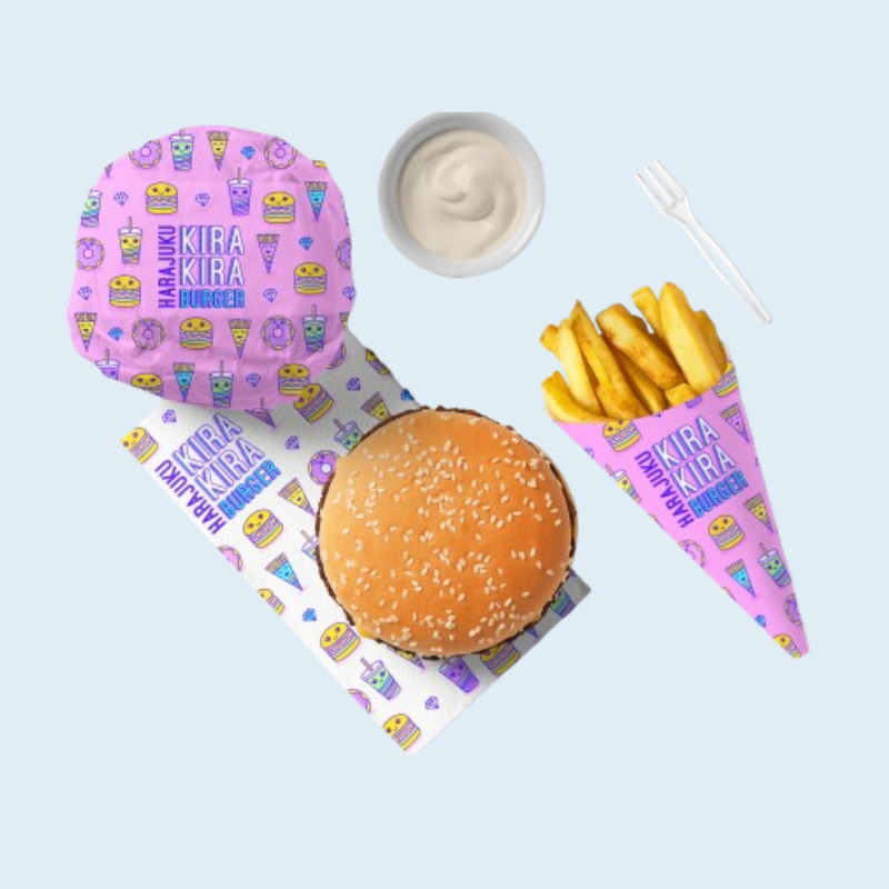 Custom Burger Paper