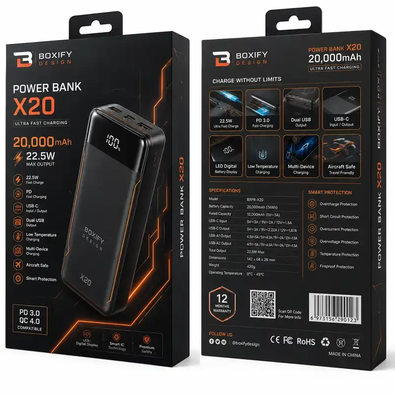 custom printed battery packaging