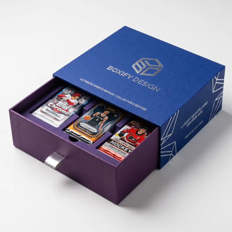 printed sports card repack boxes