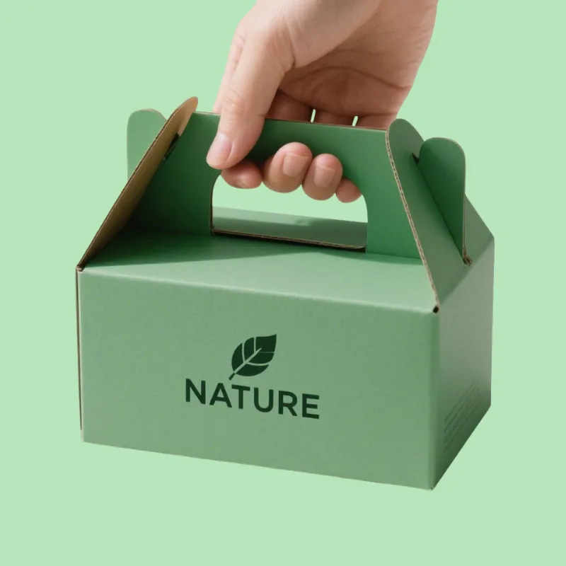 Custom Green Gable Boxes