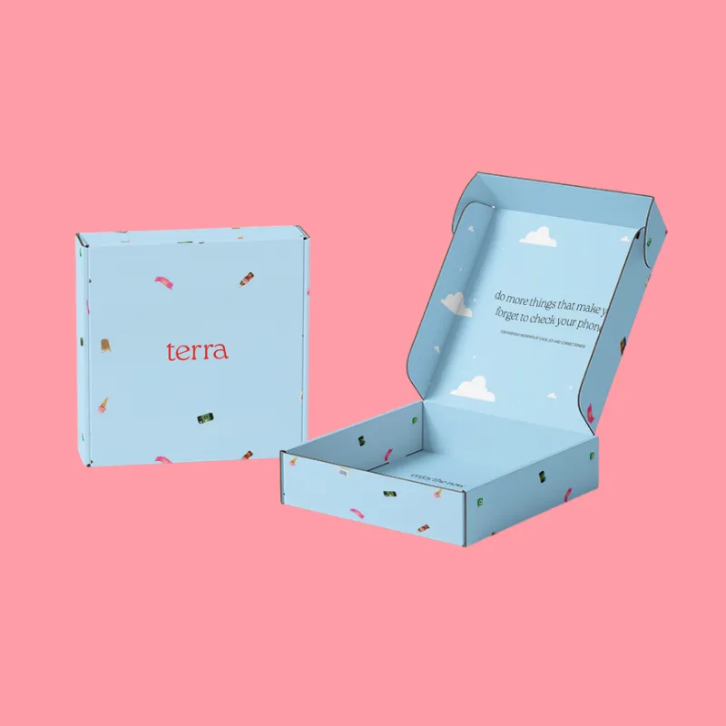 Blue Mailer Boxes