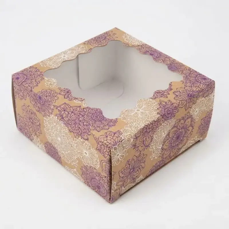 kraft boxes with window