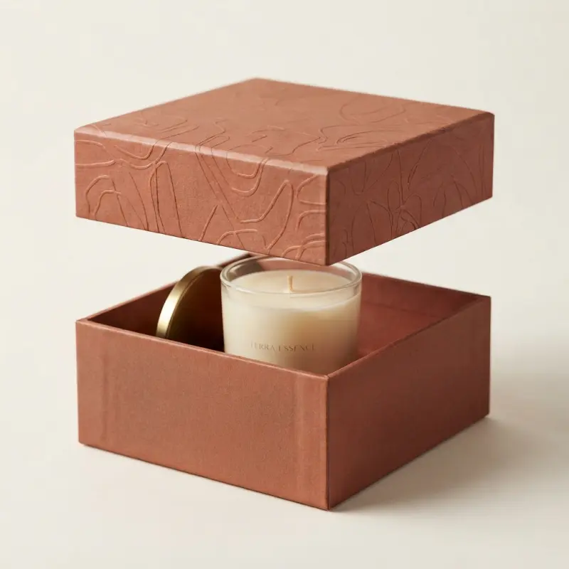 two piece candle boxes